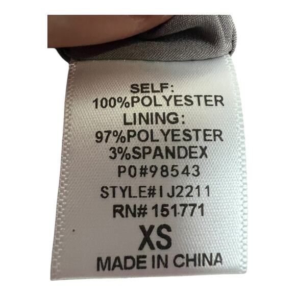 Le Lis Collection Single Breasted Blazer Brown Women's XS Office Work Metallic - Picture 7 of 7